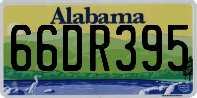 AL license plate 66DR395