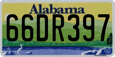 AL license plate 66DR397