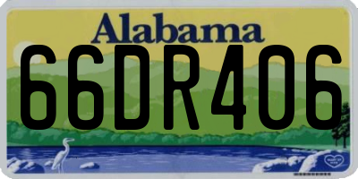AL license plate 66DR406