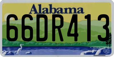 AL license plate 66DR413