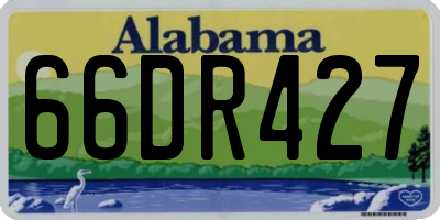 AL license plate 66DR427