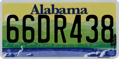 AL license plate 66DR438