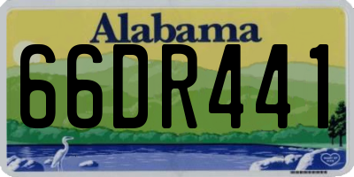 AL license plate 66DR441