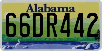 AL license plate 66DR442