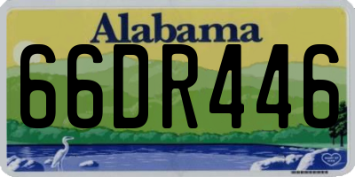 AL license plate 66DR446