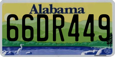 AL license plate 66DR449
