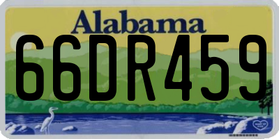AL license plate 66DR459