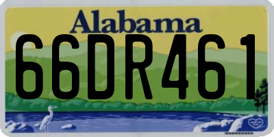 AL license plate 66DR461