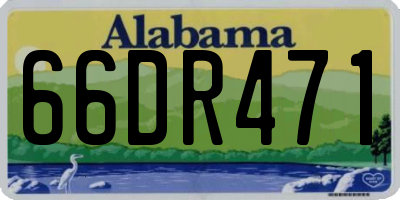 AL license plate 66DR471