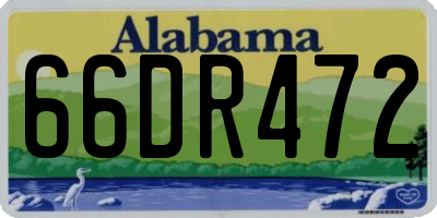 AL license plate 66DR472