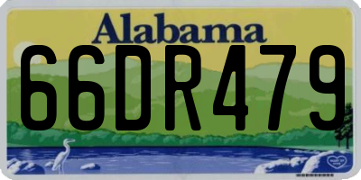 AL license plate 66DR479