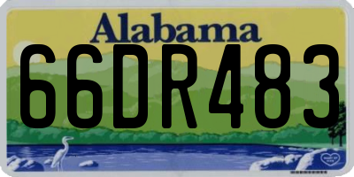 AL license plate 66DR483