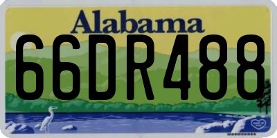 AL license plate 66DR488