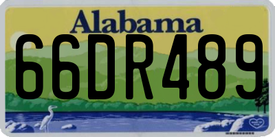 AL license plate 66DR489