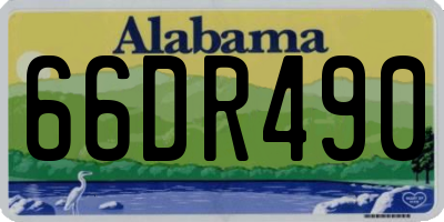 AL license plate 66DR490