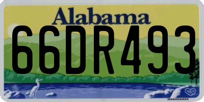 AL license plate 66DR493