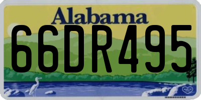 AL license plate 66DR495