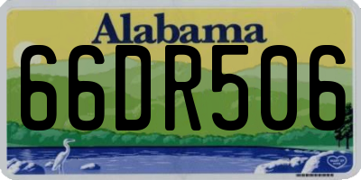 AL license plate 66DR506