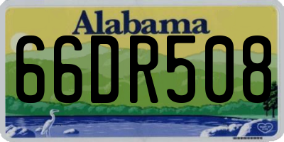 AL license plate 66DR508