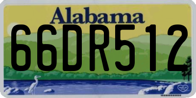 AL license plate 66DR512