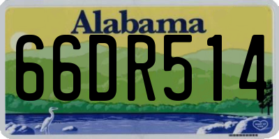 AL license plate 66DR514