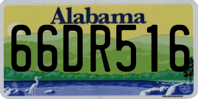 AL license plate 66DR516