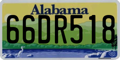 AL license plate 66DR518