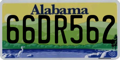 AL license plate 66DR562