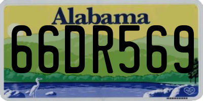 AL license plate 66DR569