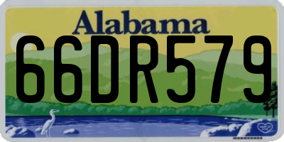 AL license plate 66DR579