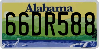 AL license plate 66DR588