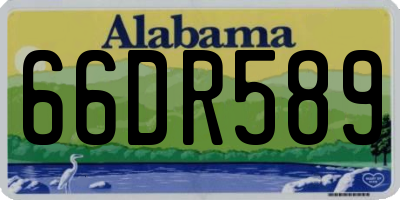AL license plate 66DR589