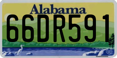 AL license plate 66DR591
