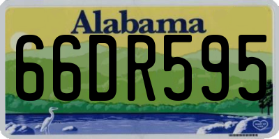 AL license plate 66DR595
