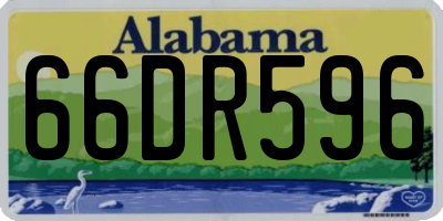 AL license plate 66DR596