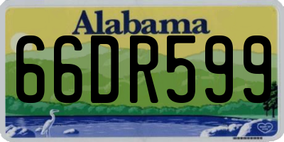 AL license plate 66DR599