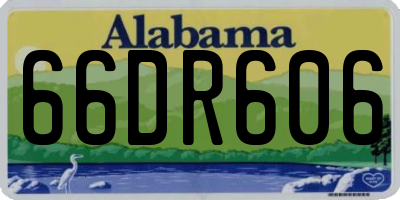 AL license plate 66DR606
