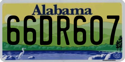 AL license plate 66DR607