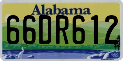 AL license plate 66DR612