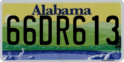 AL license plate 66DR613