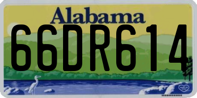 AL license plate 66DR614