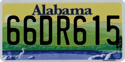 AL license plate 66DR615