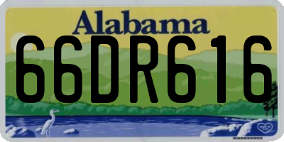 AL license plate 66DR616