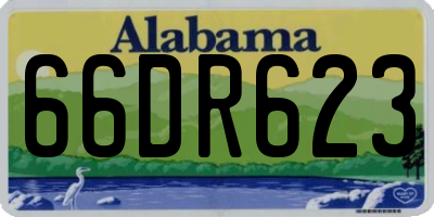 AL license plate 66DR623