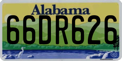 AL license plate 66DR626
