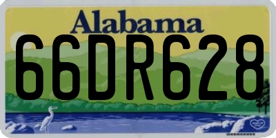 AL license plate 66DR628