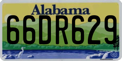 AL license plate 66DR629