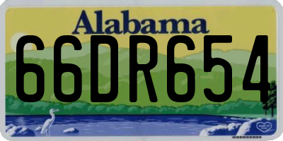 AL license plate 66DR654