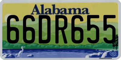 AL license plate 66DR655