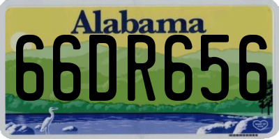 AL license plate 66DR656